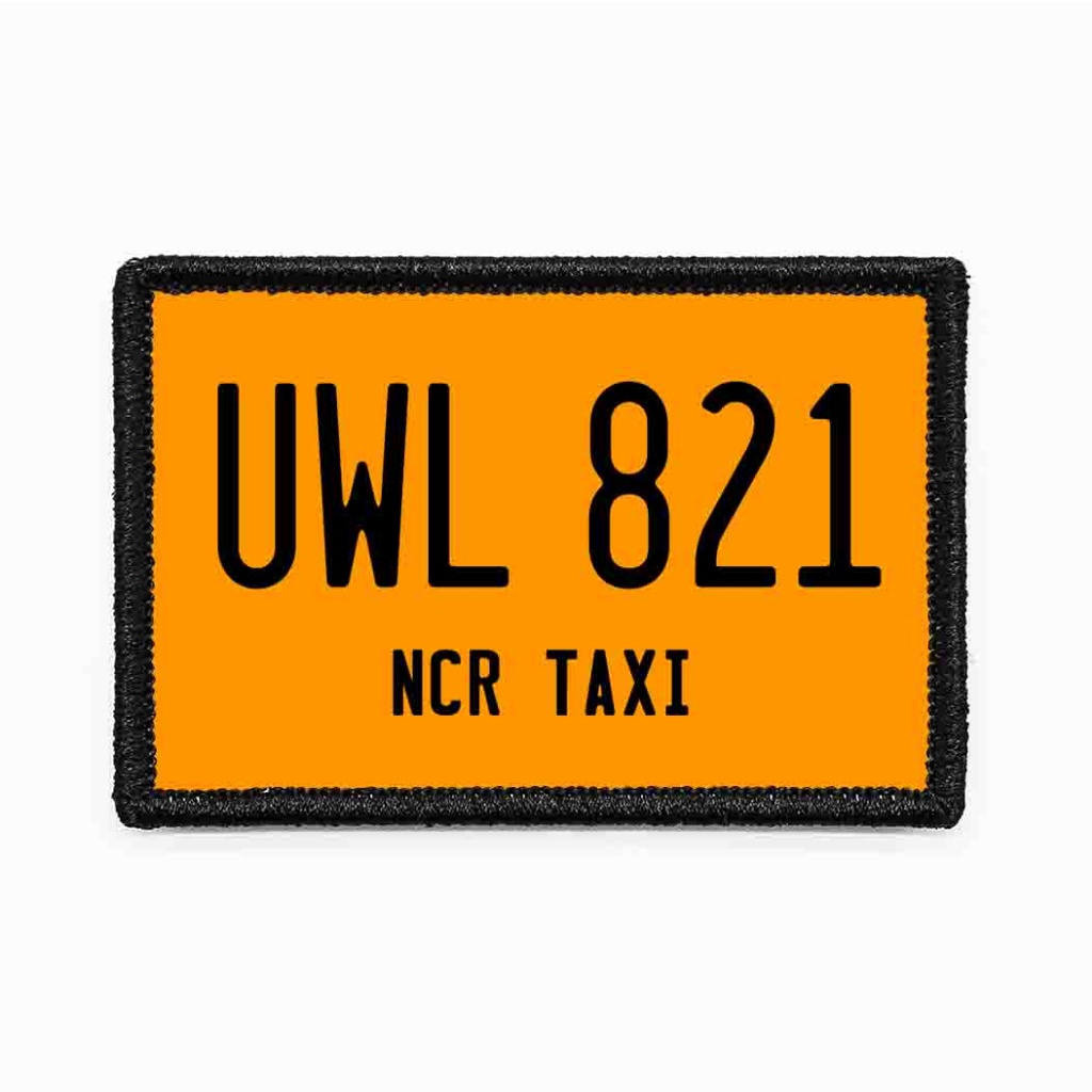 Custom Taxi License Plate - Removable Velcro Patch | Shopee Malaysia