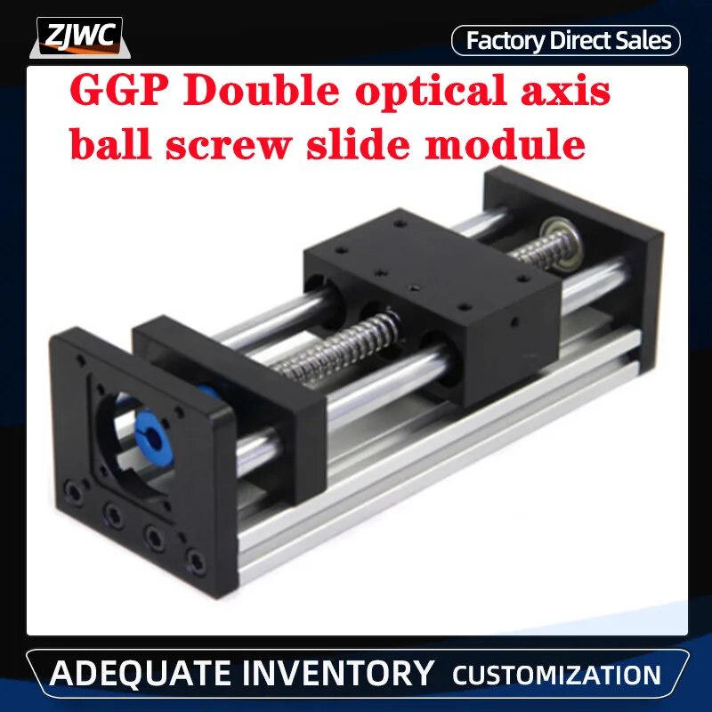 100 150 200 300mm Effective Stroke CNC Linear Guide Stage Rail Motion ...