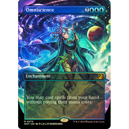 Pr0xy Card - Omniscience (Anime Borderless Foil) | Wilds of Eldraine ...