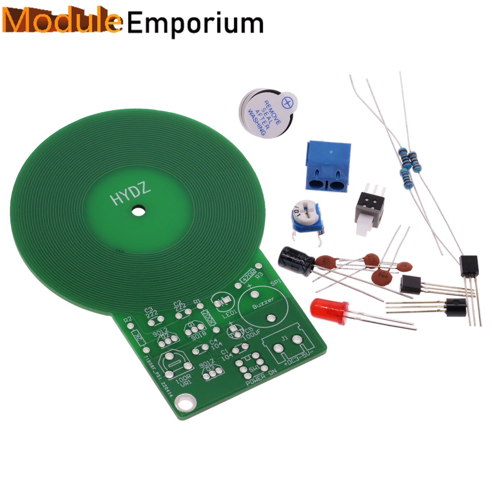 DIY Kit Metal Detector Kit Electronic Kit DC 3V-5V 60mm Non-contact