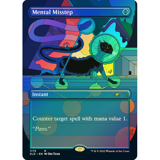 MTG Proxy Card - Mental Misstep (Borderless Foil) | Secret Lair Drop ...