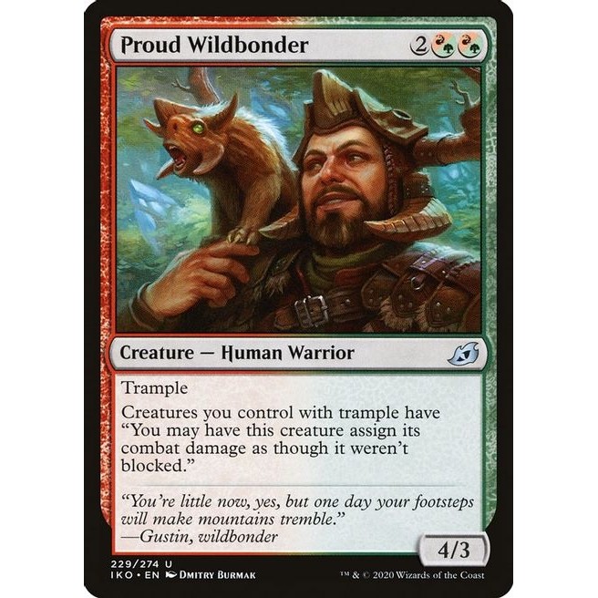 Proud Wildbonder - Magic The Gathering (MTG) | Shopee Malaysia