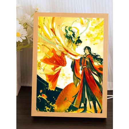 Heavenly officials bestow blessings on lighting paintings, glowing ...