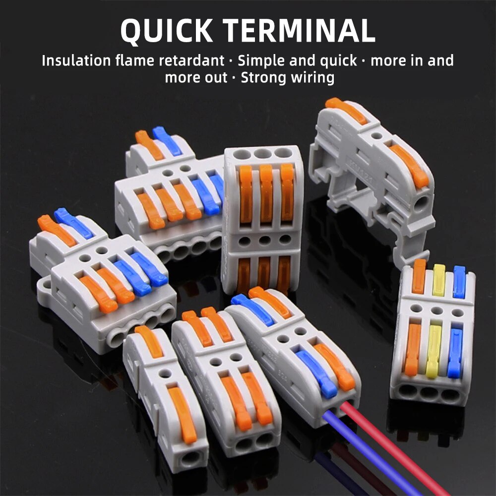MINI Fast Universal Compact Conductor Junction Box spring splice