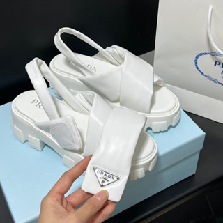 Prada logo online sandals