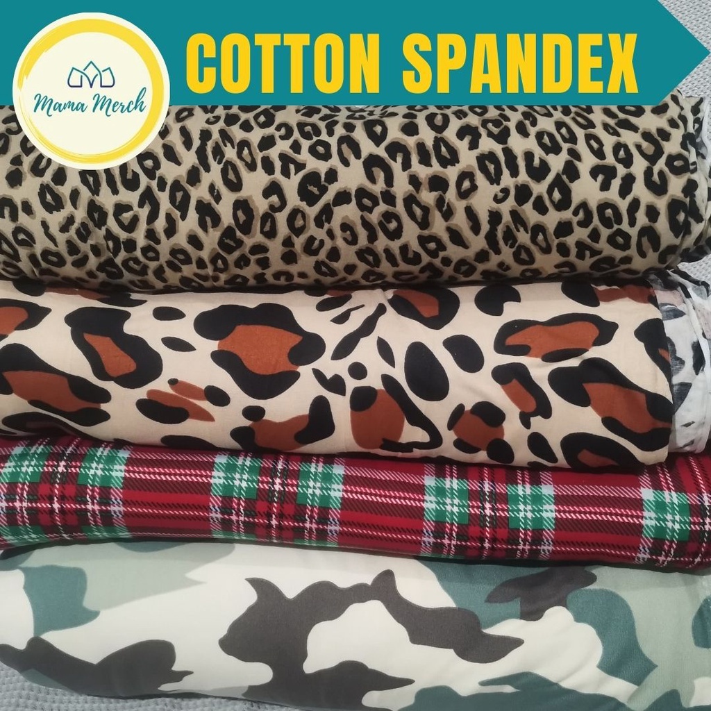 Mama Merch Fabric Cotton Spandex Tela Sold Per Yard 60