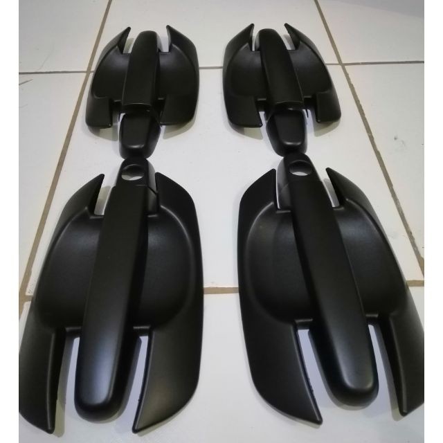 TOYOTA VIOS 2002 TO 2007 GEN 1 ROBIN Matte Black and Carbon Design Door Handle DOOR Bowl Cover