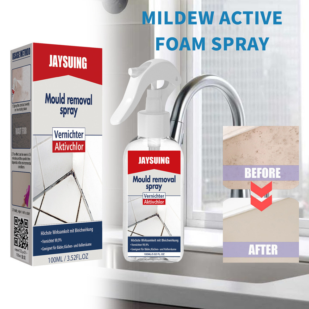 Jaysuing Mildew removal active foam spray wall tile mildew removal