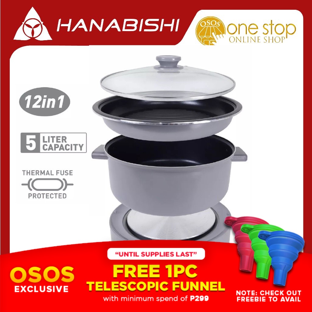 Hanabishi 13 in 1 MULTICOOKER / GRILLER HMCGRILL50 HMCGRILL50 •OSOS