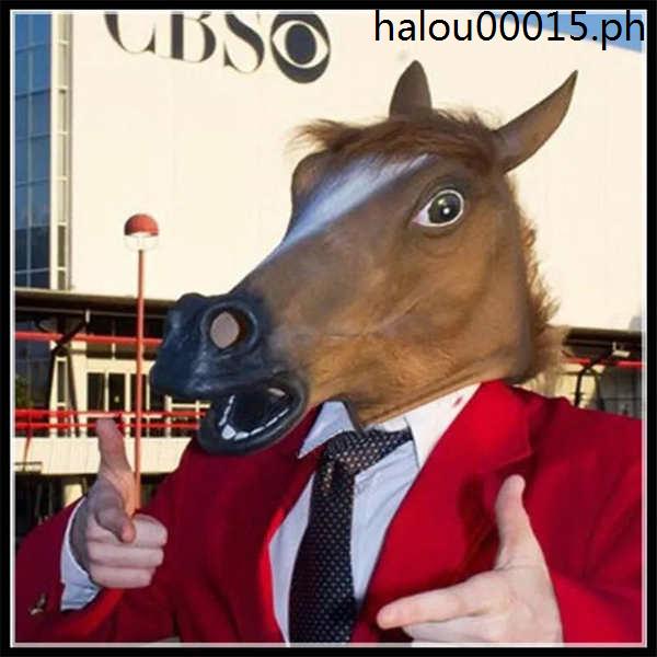 · Funny Animal Horse Headgear cos Mask Headgear Dog Horse King Horse