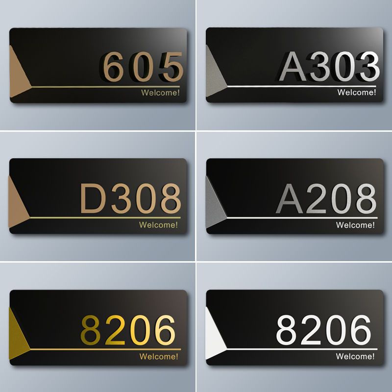 House Number Customized House Number Plate Household Acrylic House ...