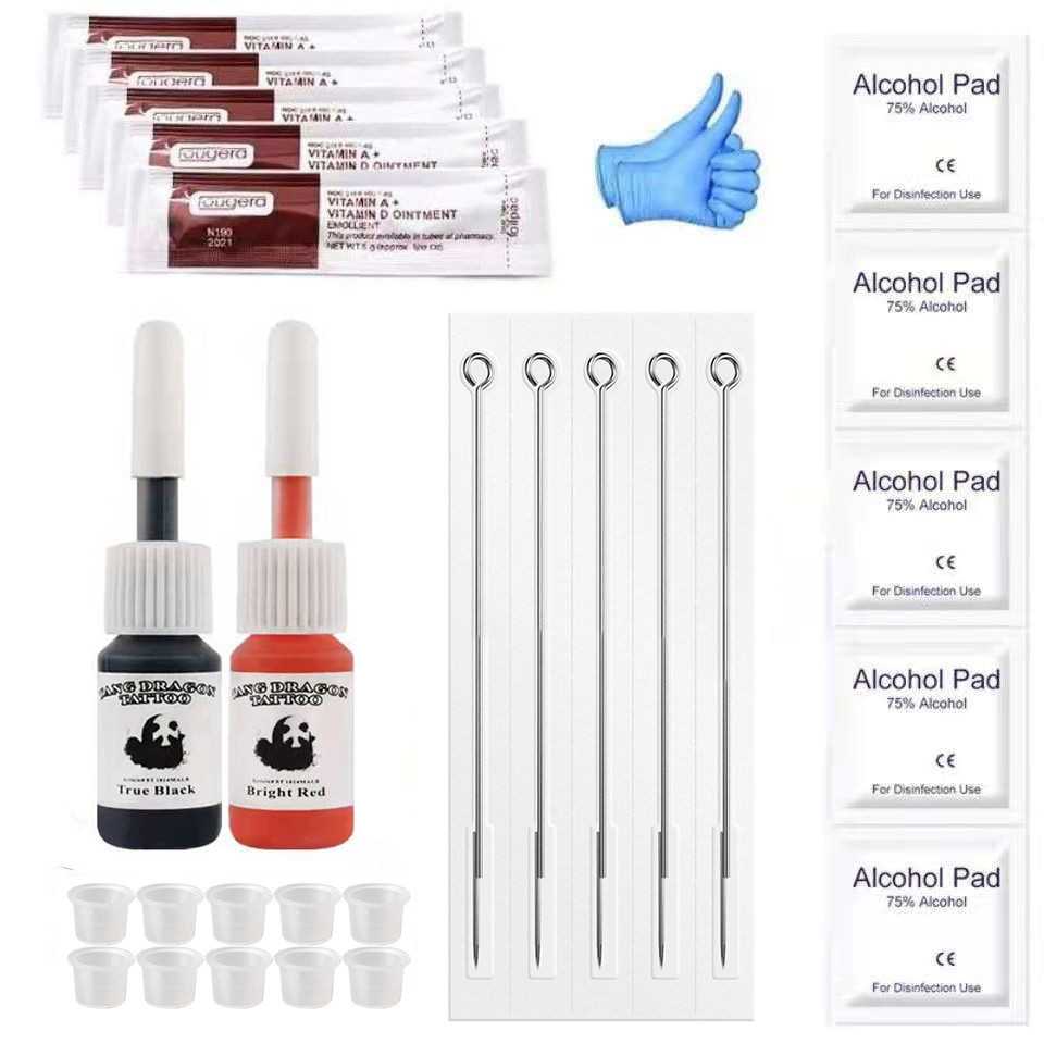 Hand Poke and Stick Tool Tattoo Kit Tattoo ink pigments Tattoo Hand ...