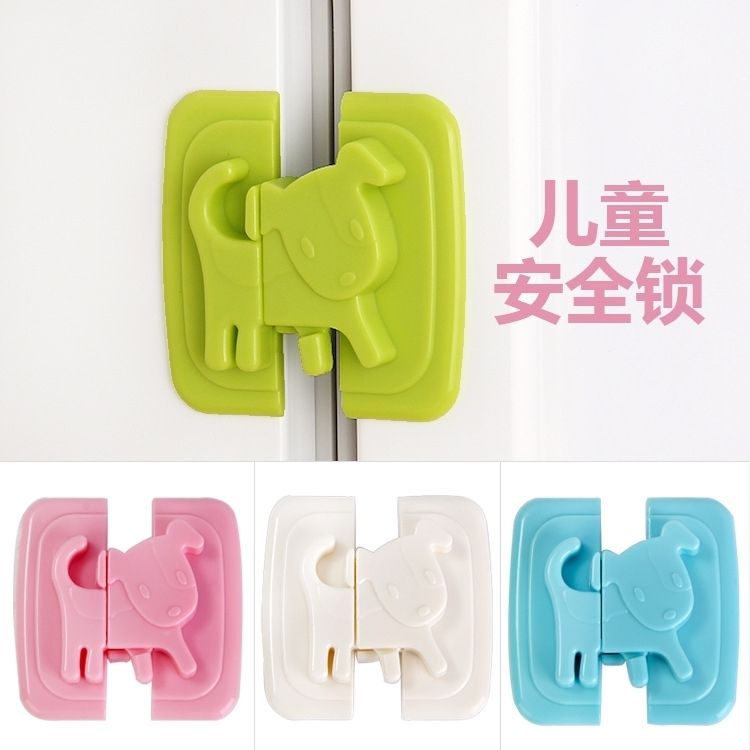 Refrigerator Safety Lock Water Dispenser Lock Child AntiPinch Hand Lock Sliding Lo