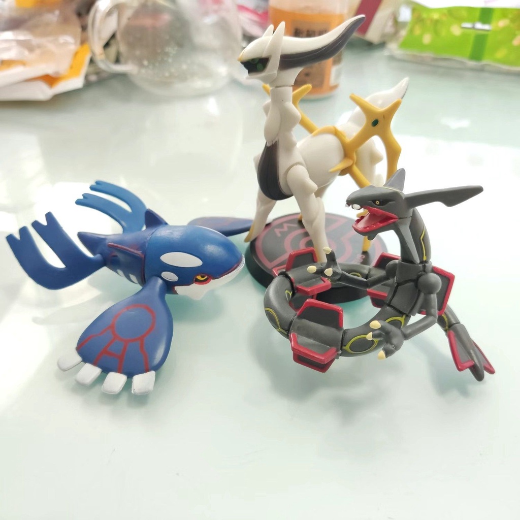 [Ready Stock] Pokémon Mythical 神奇宝贝神兽 闪光烈空坐裂空座 盖欧卡 露奈雅拉 阿尔宙斯 固拉多大号公仔手办 ...