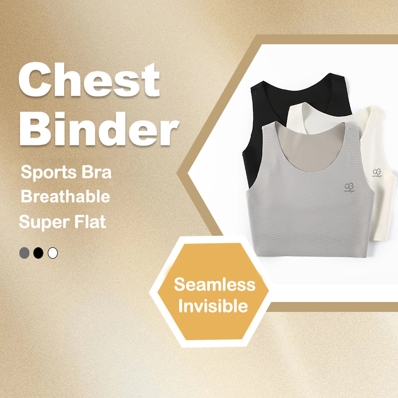 [3 Colours] Women Binder Bra Sports Binder Pullover Chest Binder baju