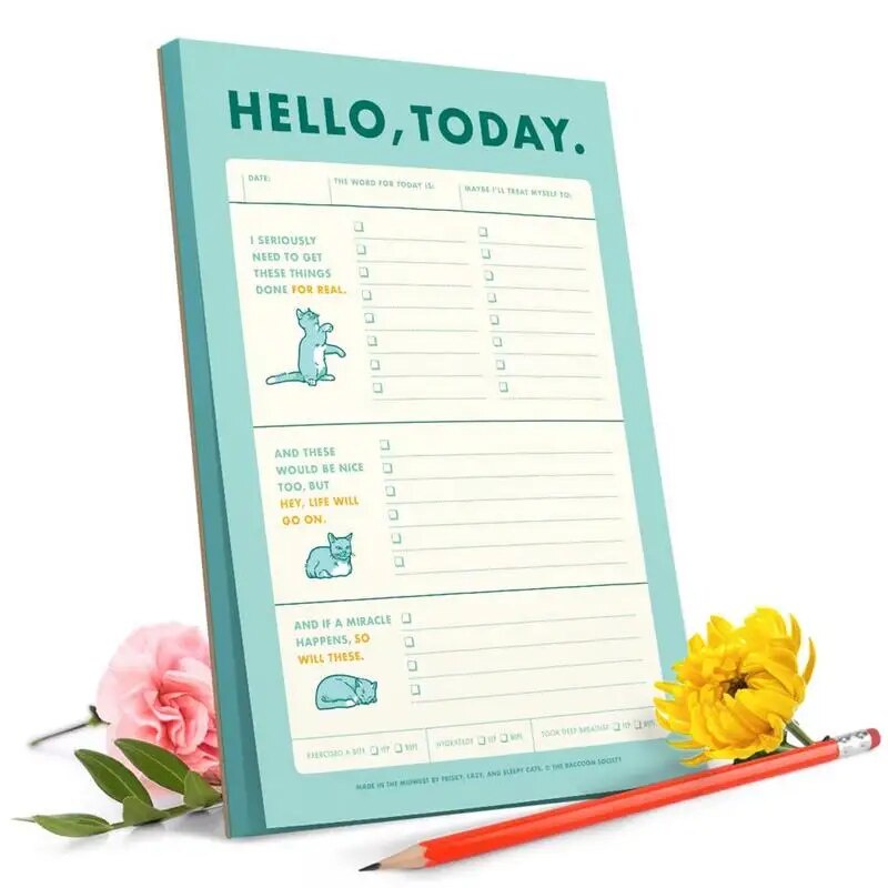 Activity Log Notepad Creative Daily Schedule Memo Pad 50 Sheets To Do ...
