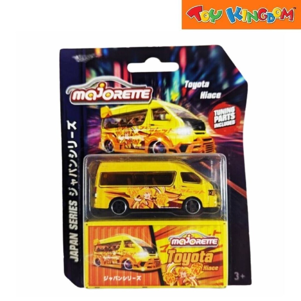 Majorette Toyota Hiace Yellow Japan Series Deluxe Cars | Shopee Malaysia