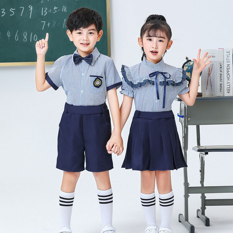 Set Of Children's School Uniforms, Kindergarten Summer British Style