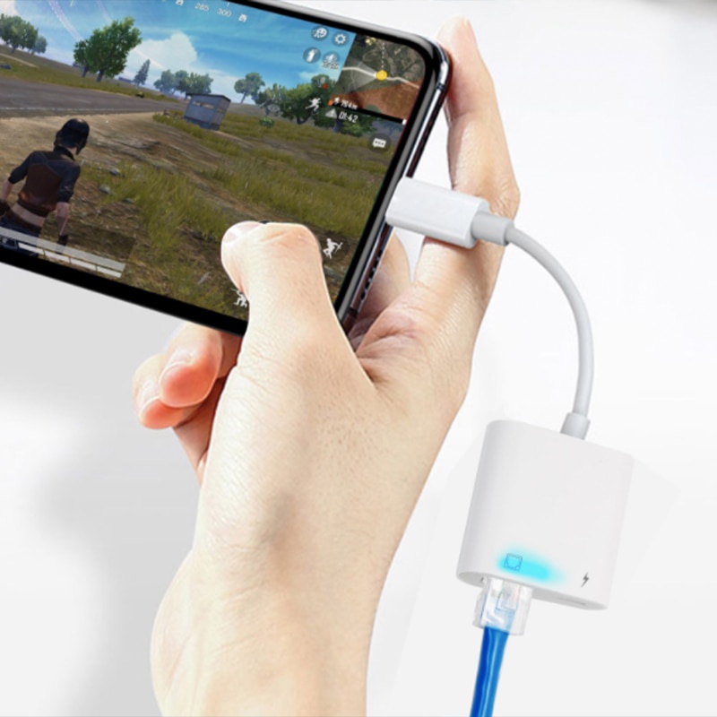 High-speed iOS device conversion cable USB3.0 RJ45 Ethernet converter ...