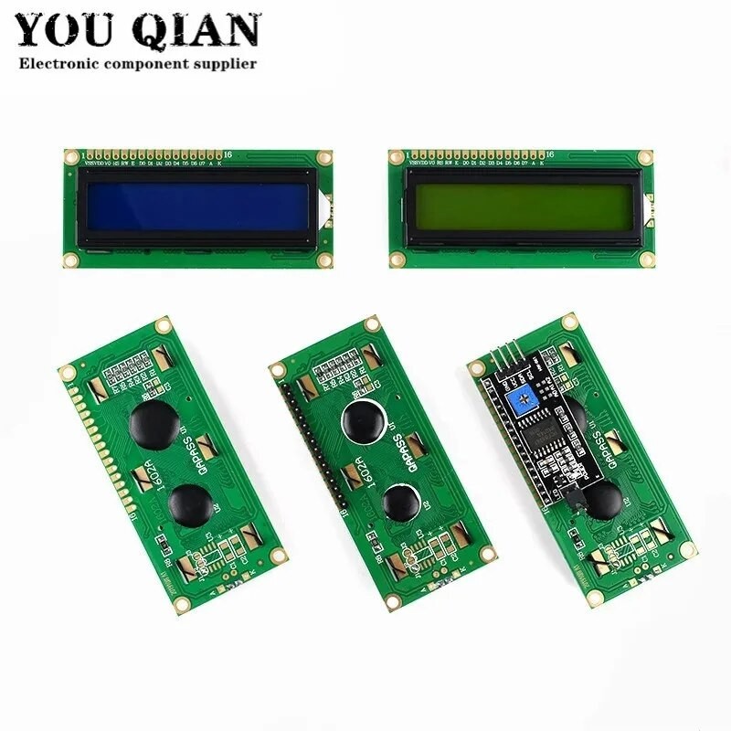 10PCS LCD1602 LCD module Blue screen IIC/I2C 1602 for arduino 1602 5V ...