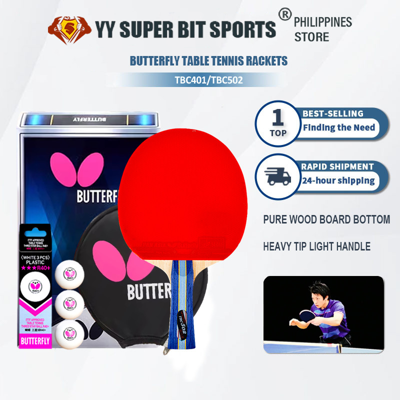 Butterfly TBC401/502 Table Tennis Rackets Five Star Only Carbon ...