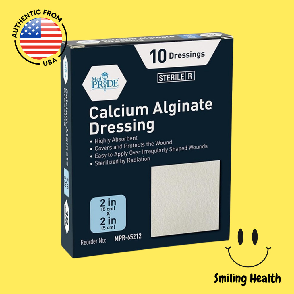 Med Pride Sterile R Calcium Alginate Dressing 5cm x 5cm (MPR-65212 ...