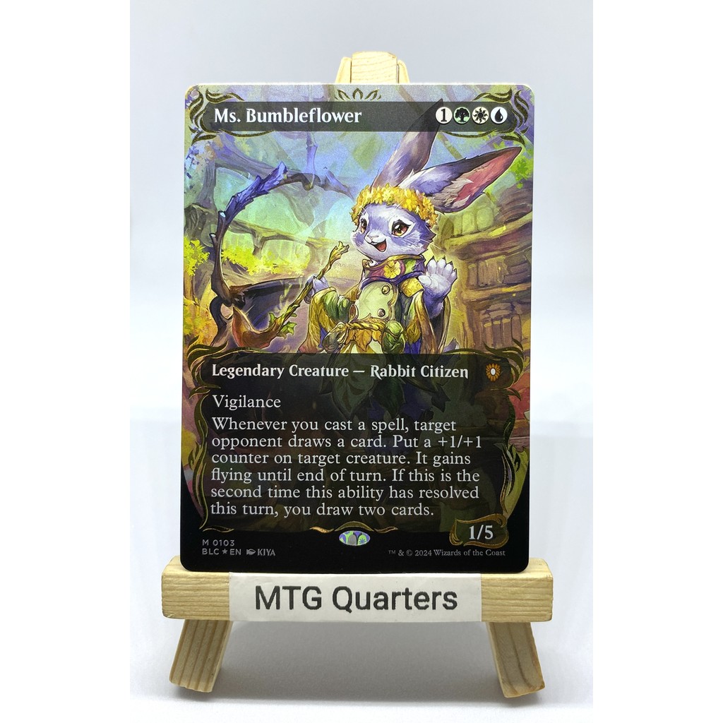 MTG Proxy Card - Ms. Bumbleflower (Borderless Raised Foil ...