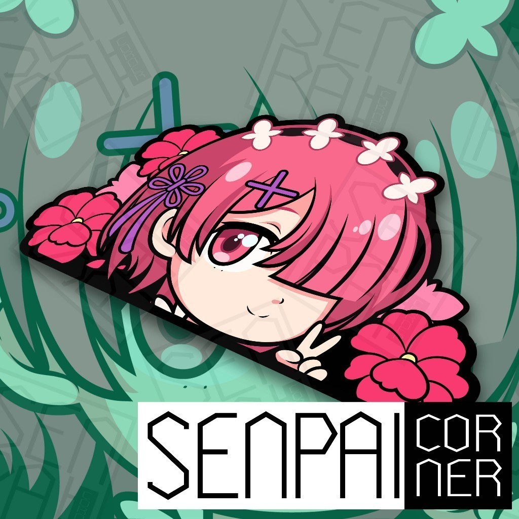 Re Zero Ram Peeker Sticker | Shopee Malaysia
