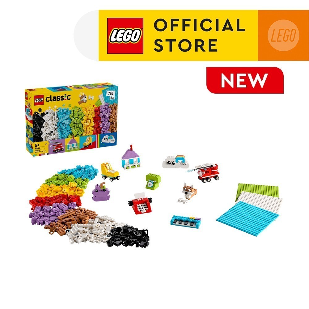 LEGO Classic 11044 Creative Build-and-Play Box, Age 5+, Building Blocks ...