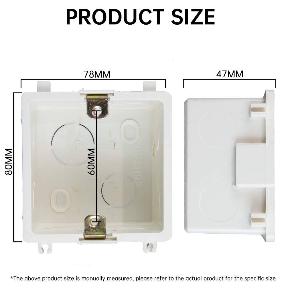 86Type PVC Internal Mount Adjustable Junction Box Shopee Malaysia