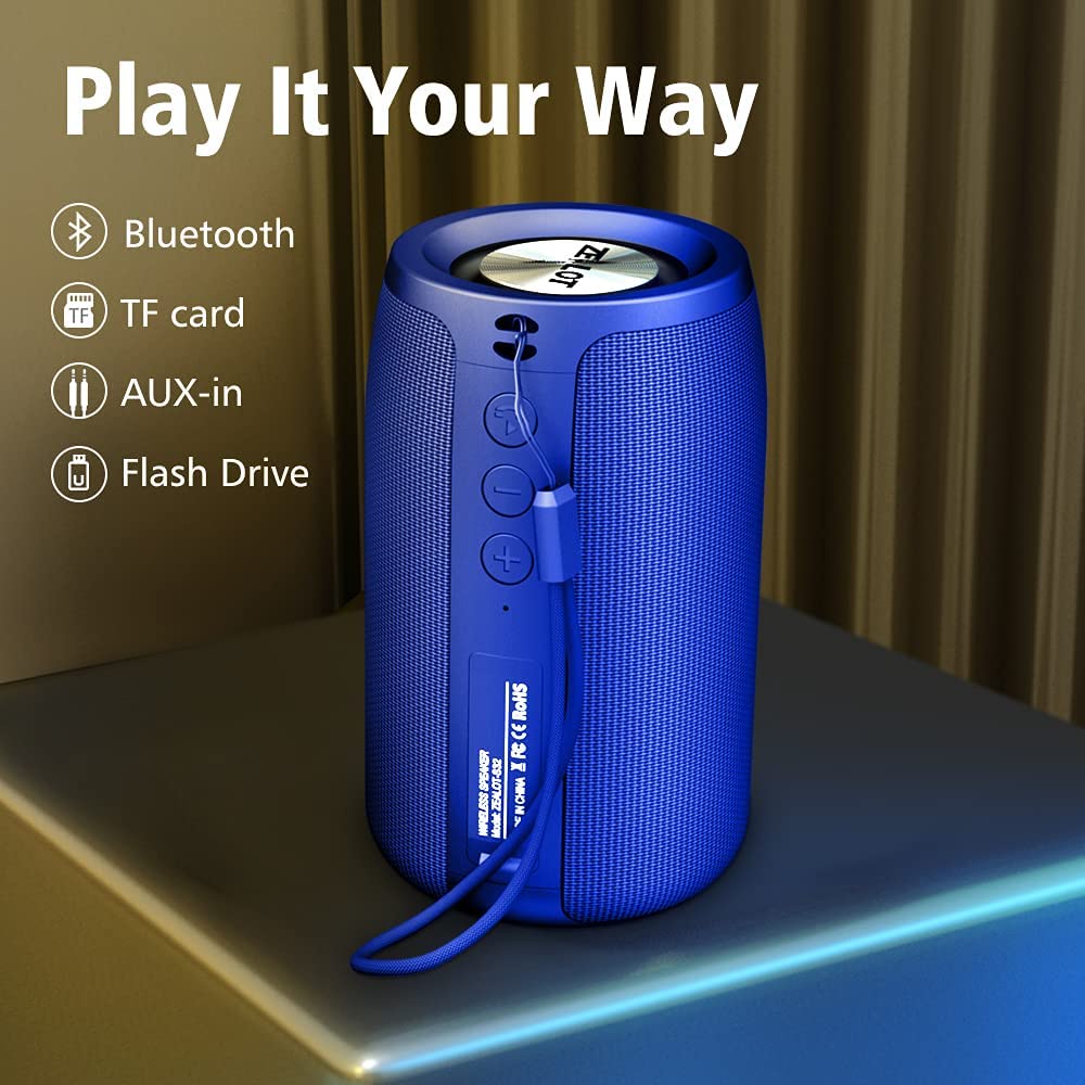 ZEALOT TWS Bluetooth Portable Speaker Outdoor Waterproof Wireless Mini ...