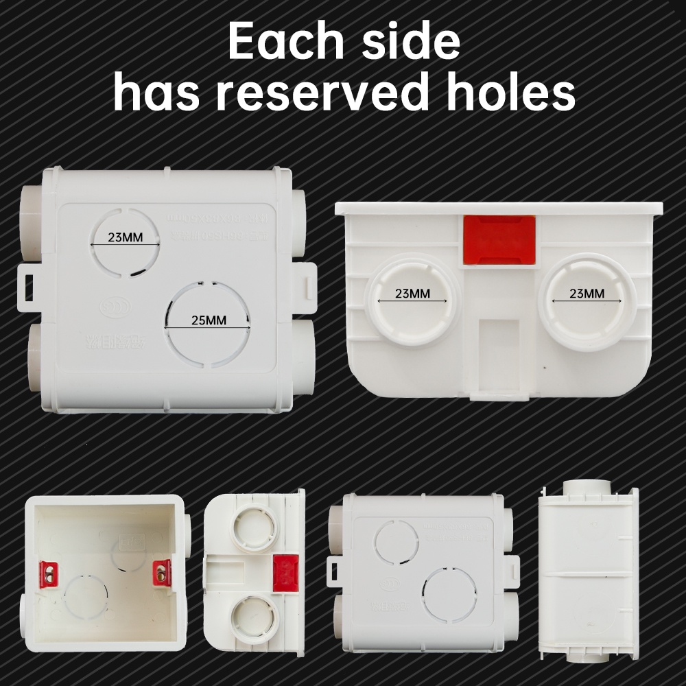 86Type PVC Internal Mount Adjustable Junction Box Shopee Malaysia