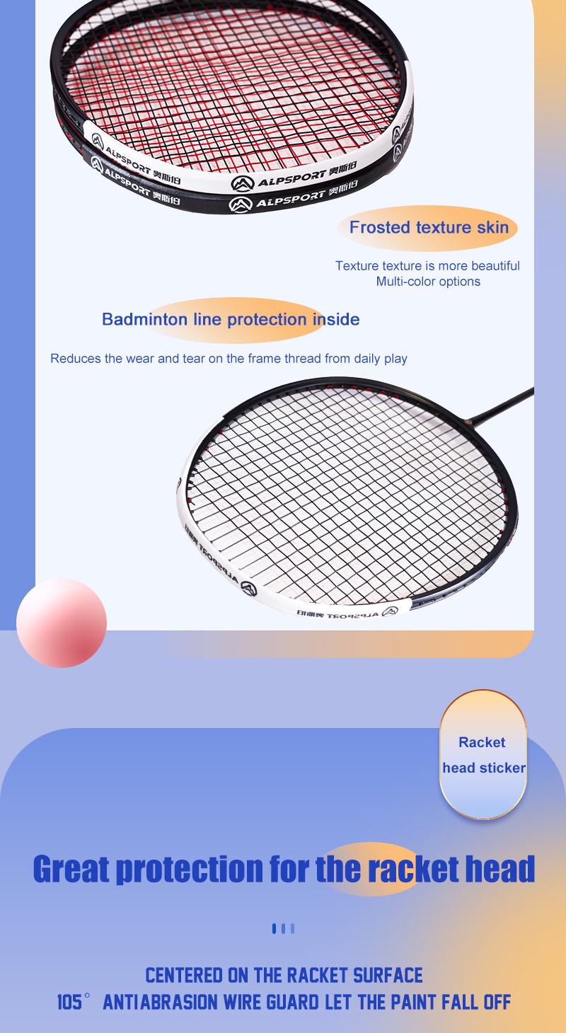 ALP PKT Racket Head Sticker For Raket Badminton Net Feather Frame ...