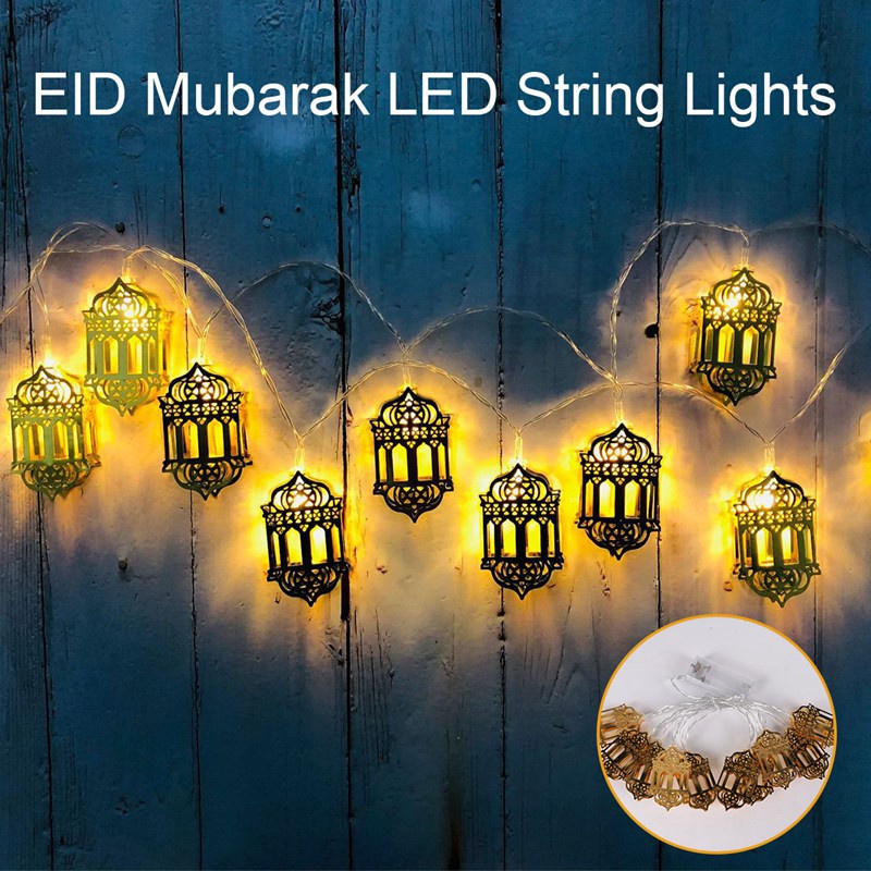 Ramadan Decorations raya Moon Star Led String Lights EID Mubarak Decor ...