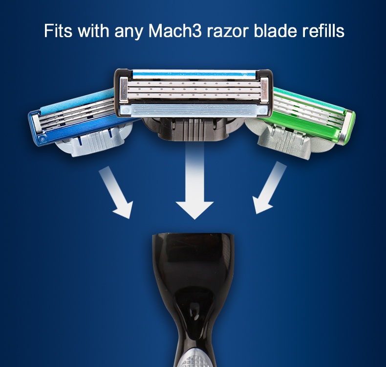 Gillette Mach 3 Classic 3-layer blade Men's Razor Manual Shaver Safety ...