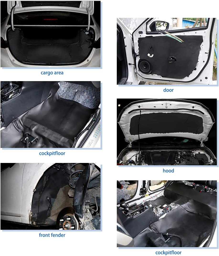 15MM/20MM Thickness Car Sound Insulation Foam ,Rubber Heatproof Noise ...