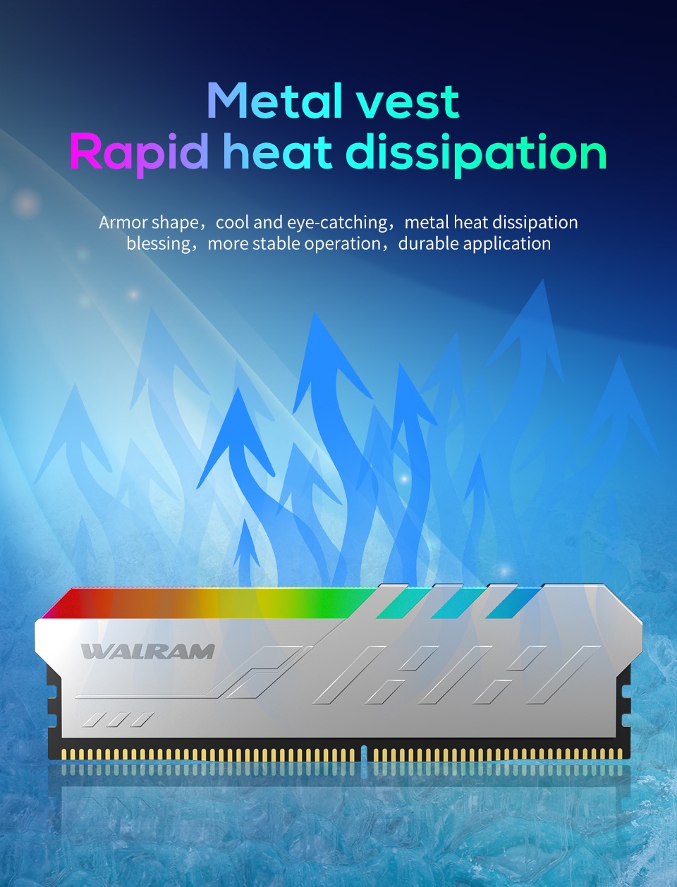 WALRAM RGB RAM DDR4 8GB 3200MHz Memoria Module DDR4 DIMM Memoria Ram ...