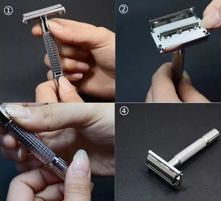 T-type Razor for Men Traditional Classic Butterfly Double Edge shaving ...