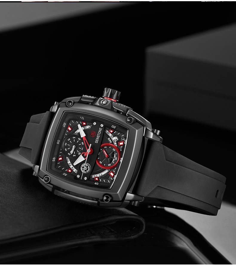 SENSTONE Watch for Men Original Waterproof Stainless Steel Sports ...