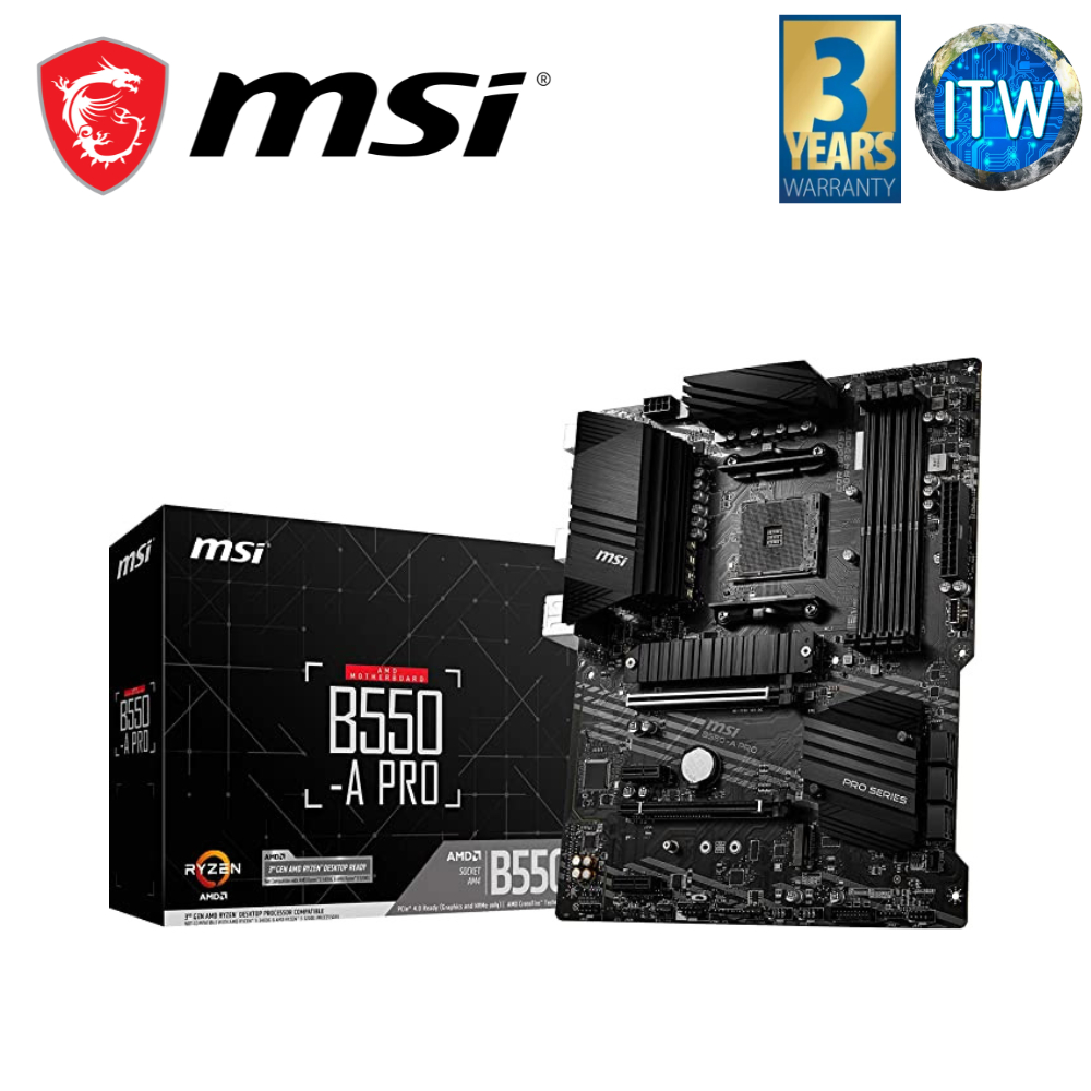 MSI B550-A Pro ATX AM4 DDR4 Motherboard | Shopee Malaysia
