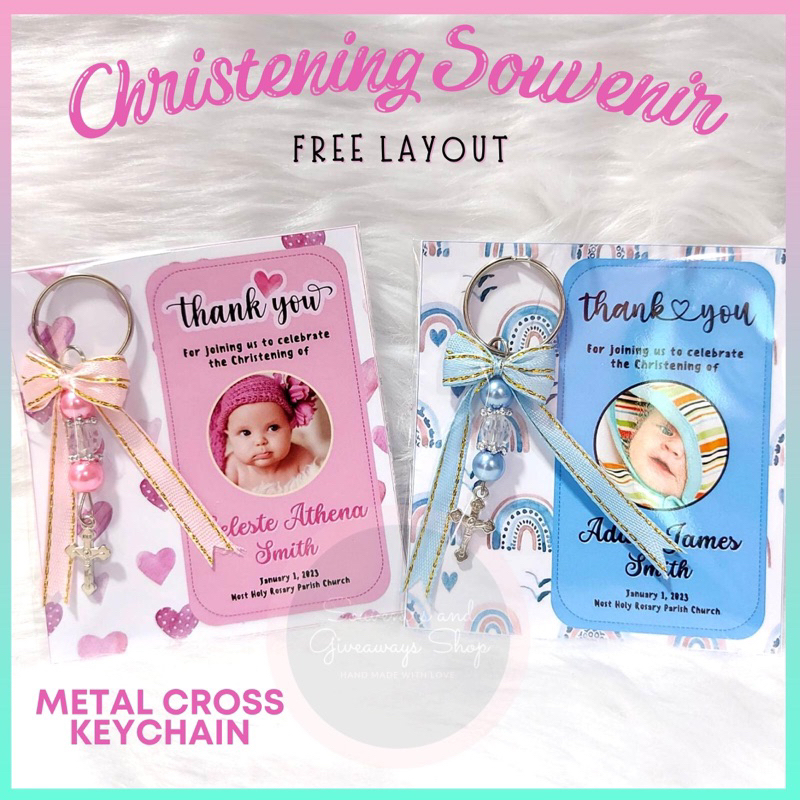 SNGshop | Customized Keychain Rosary Baptismal Christening Souvenirs ...