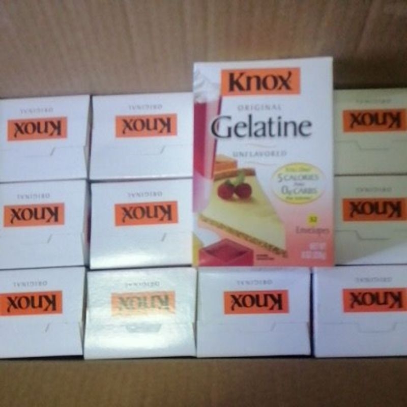KNOX GELATINE unflavored 32 envelope/box Shopee Malaysia