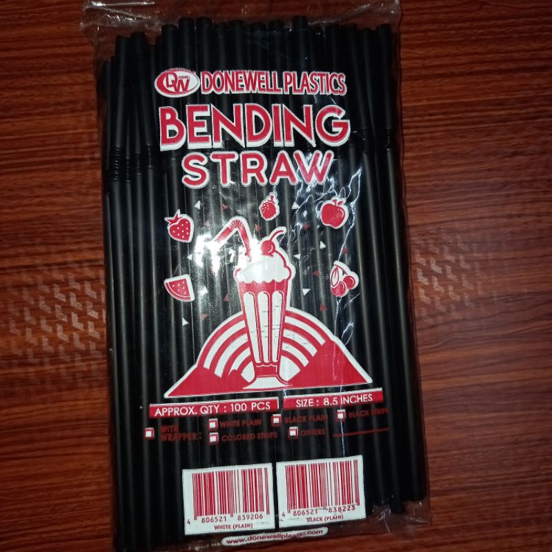 (100 pcs) Bending Plastic Straw Shopee Malaysia