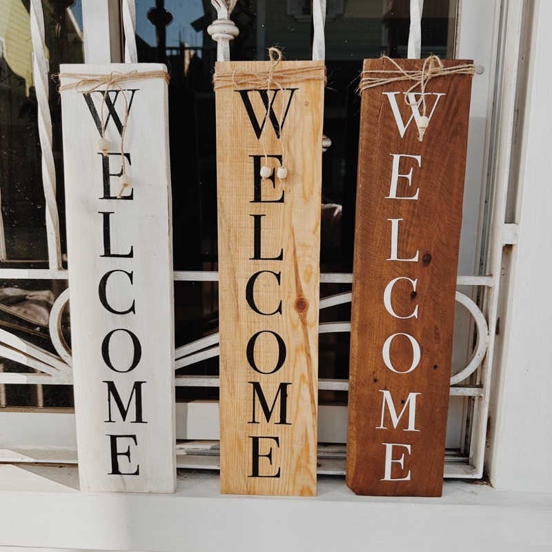 Welcome Wooden Door Signage (Wanda) | Shopee Malaysia