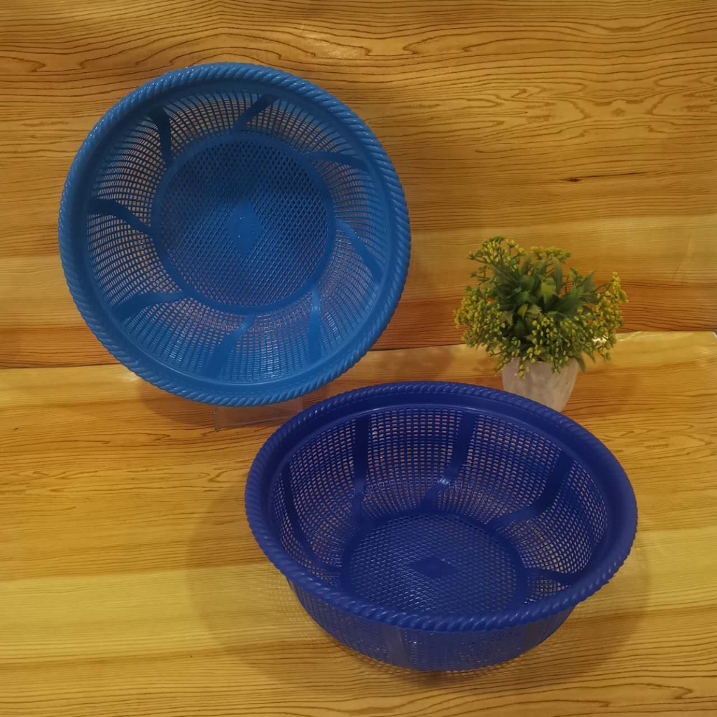 ROUND SHAPE PLASTIC STRAINER FRUIT AND VEGIES PLASTIC STRAINER BASKET