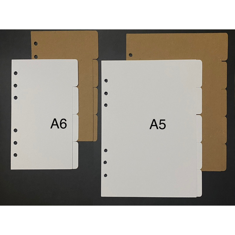 thumbnail image 2 of 6 PCS A5 Black Binder Dividers - 6-Ring Planner Dividers For Organization 2 of 11