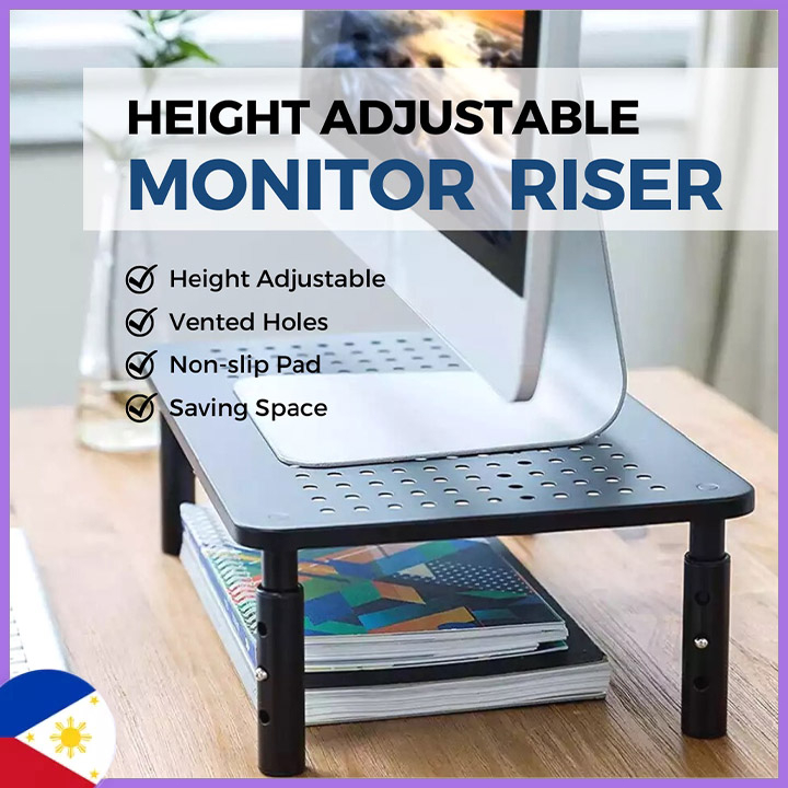 Monitor Stand 3 Height Adjustable Monitor Stand Ergonomic Metal Monitor