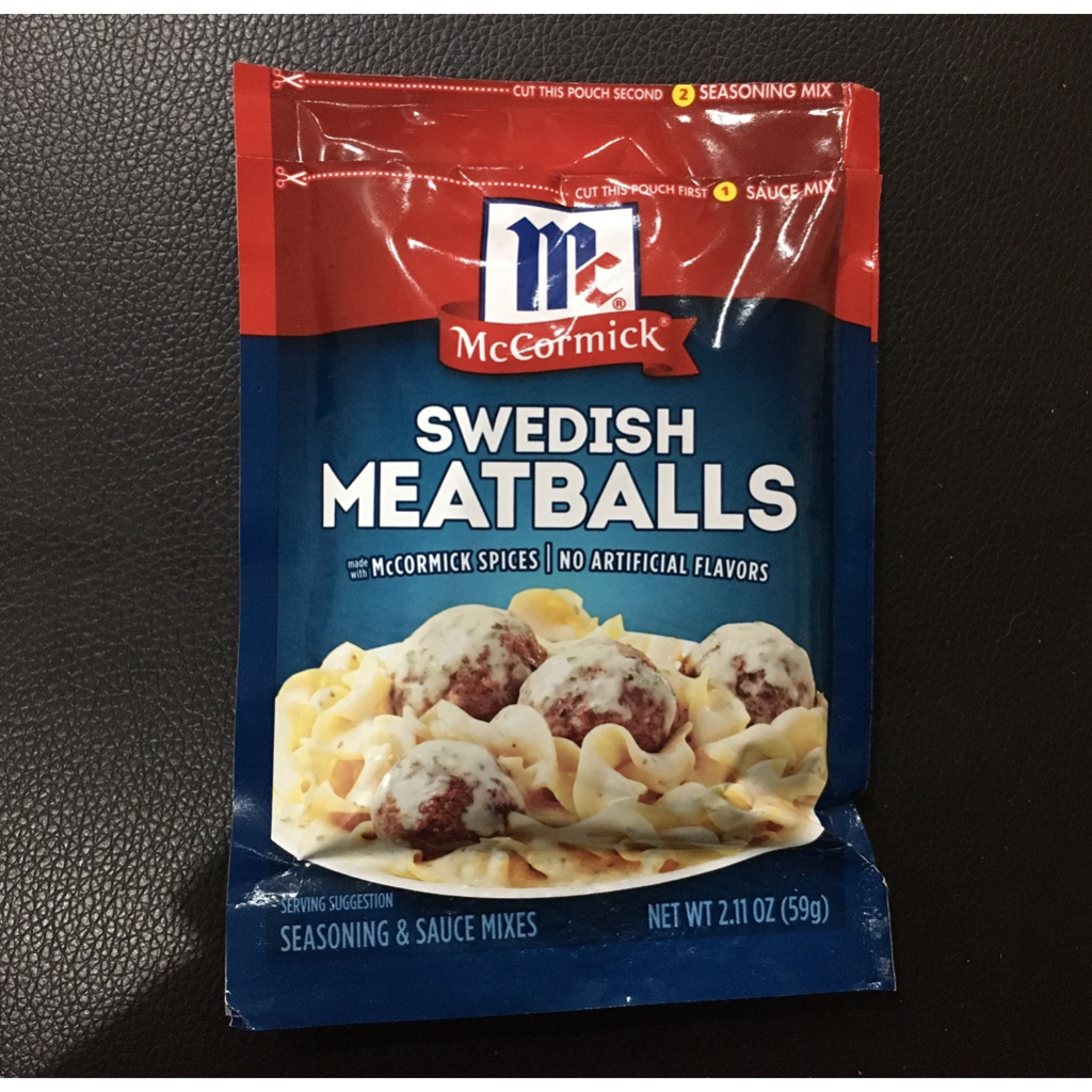 Mccormick Swedish Meatballs Seasoning And Sauce Mix 59g 4 2024