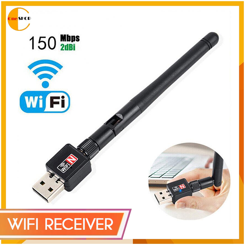 7601 150Mbps Mini USB 2.0 Wireless WiFi Receiver with Antenna Wifi ...