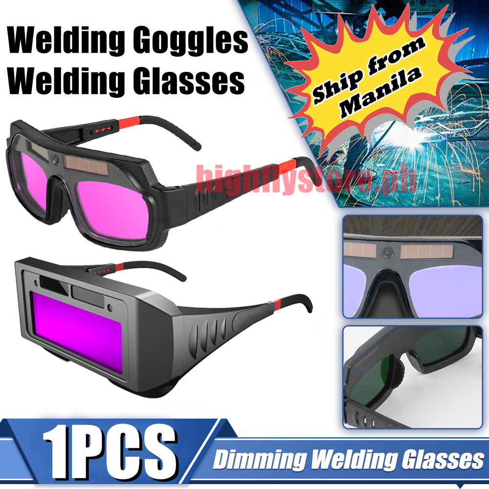 Auto Shade Darkening Welding Goggles Solar Powered Safety Goggle ...